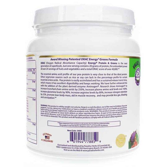 ORAC Energy Greens, PHE